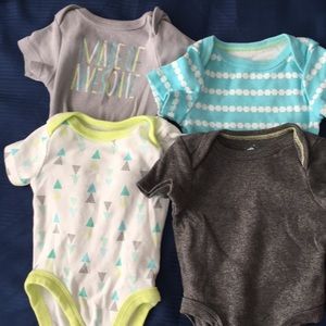 Cloud Island short sleeve onesies Newborn